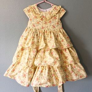 Vintage Laura Ashley Ruffled Floral Dress